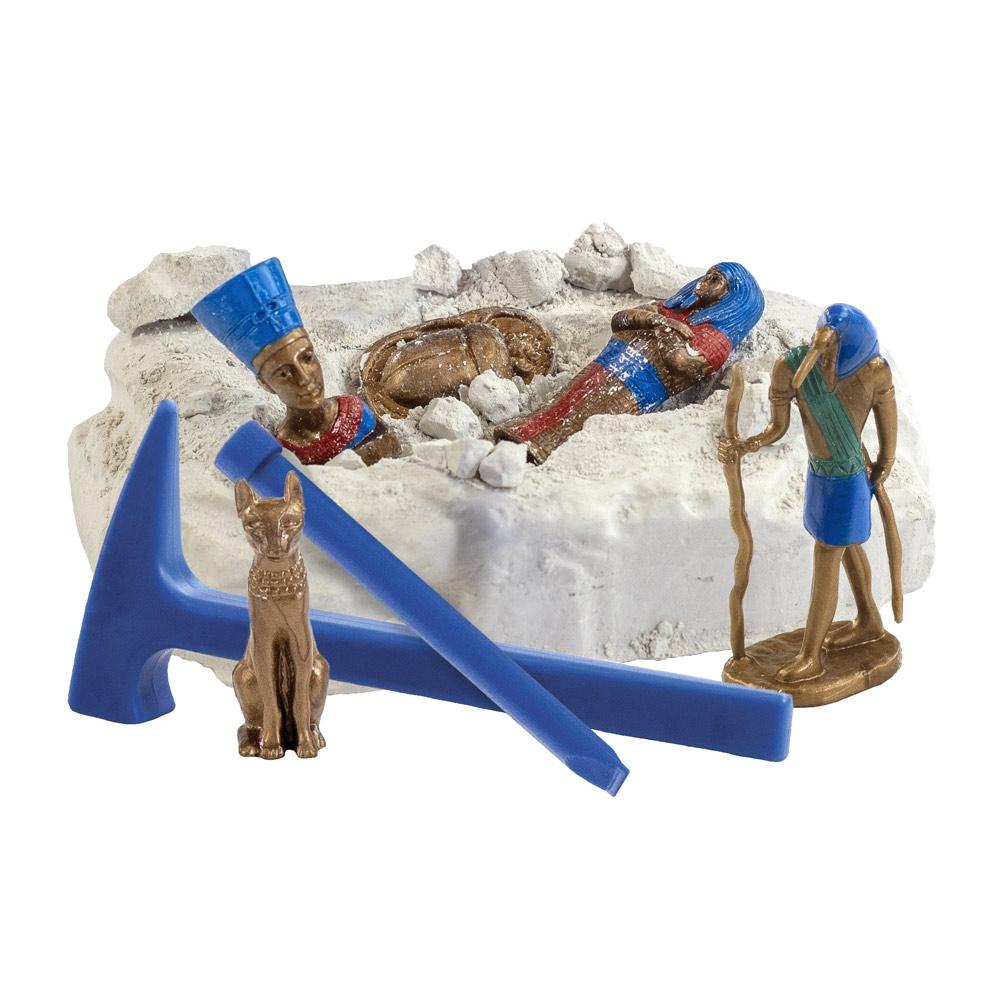 Ancient Egypt Excavation Kit IV. Joc educațional furnizat cu o pungă cadou nețesută (80 g/m²) Roz