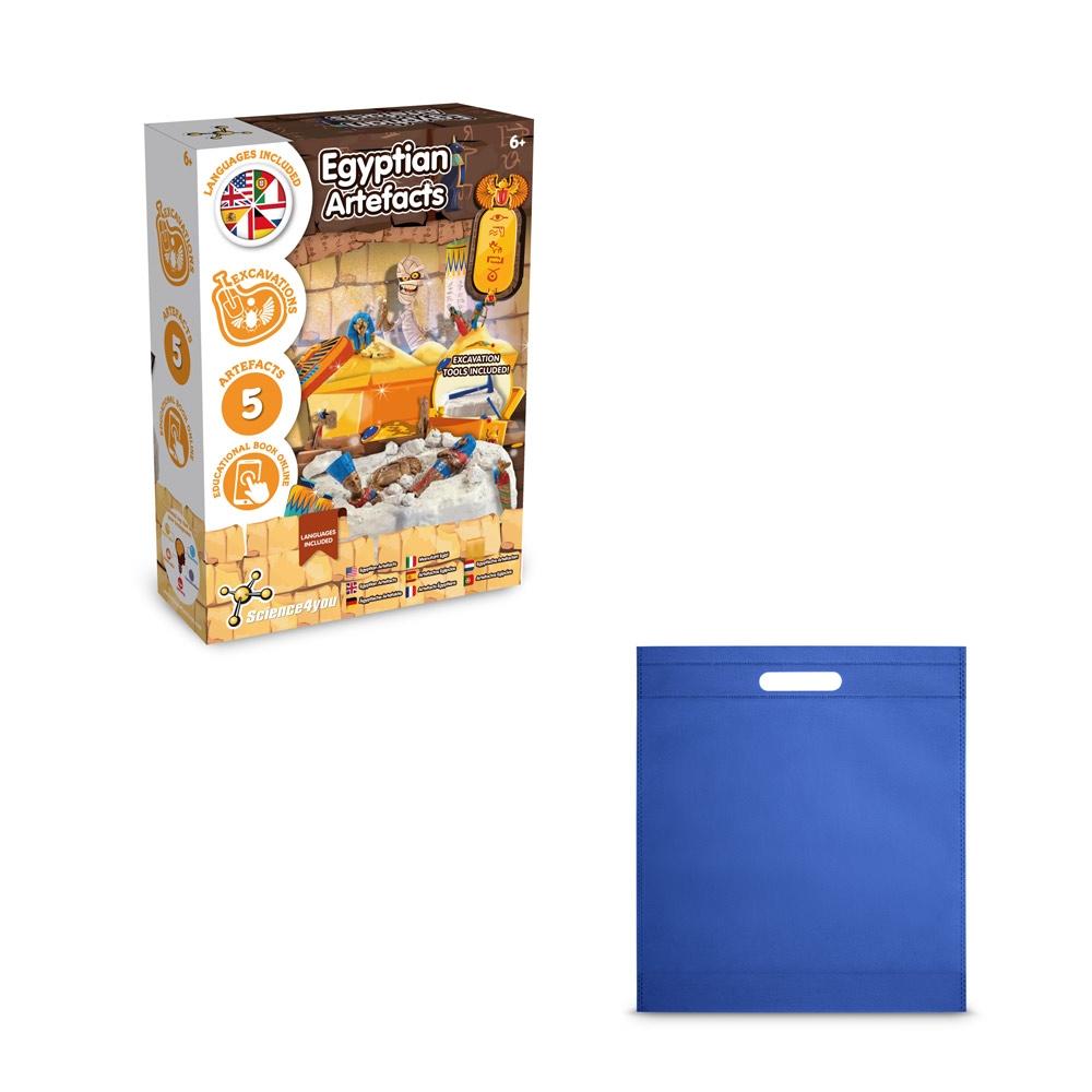 Ancient Egypt Excavation Kit IV. Joc educațional furnizat cu o pungă cadou nețesută (80 g/m²) Albastru Royal