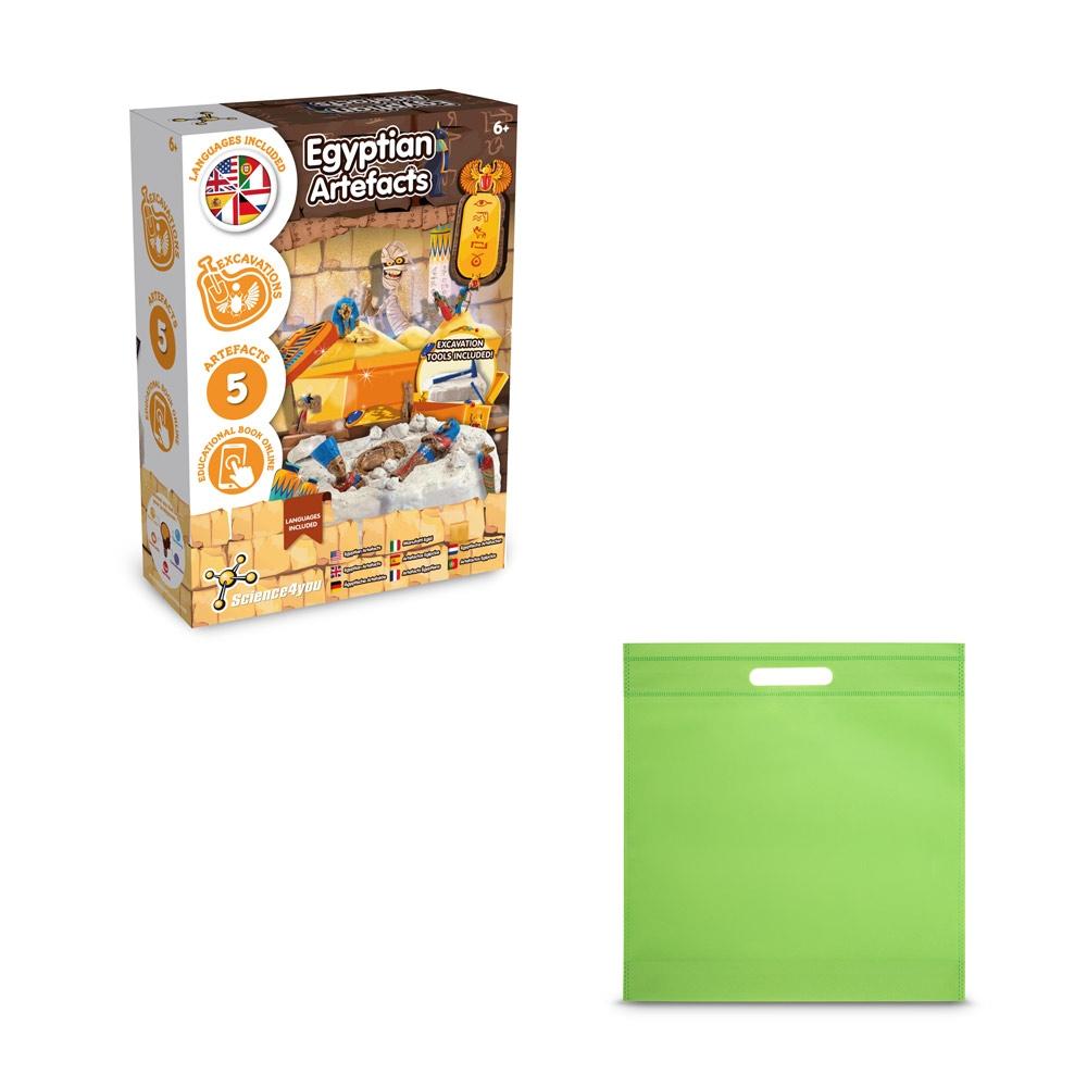 Ancient Egypt Excavation Kit IV. Joc educațional furnizat cu o pungă cadou nețesută (80 g/m²) Verde deschis