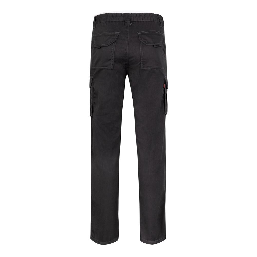 VL LUGH. Pantaloni stretch cu buzunare multiple (240 g/m²), din bumbac (46%), EME (38%) și poliester (16%) Negru