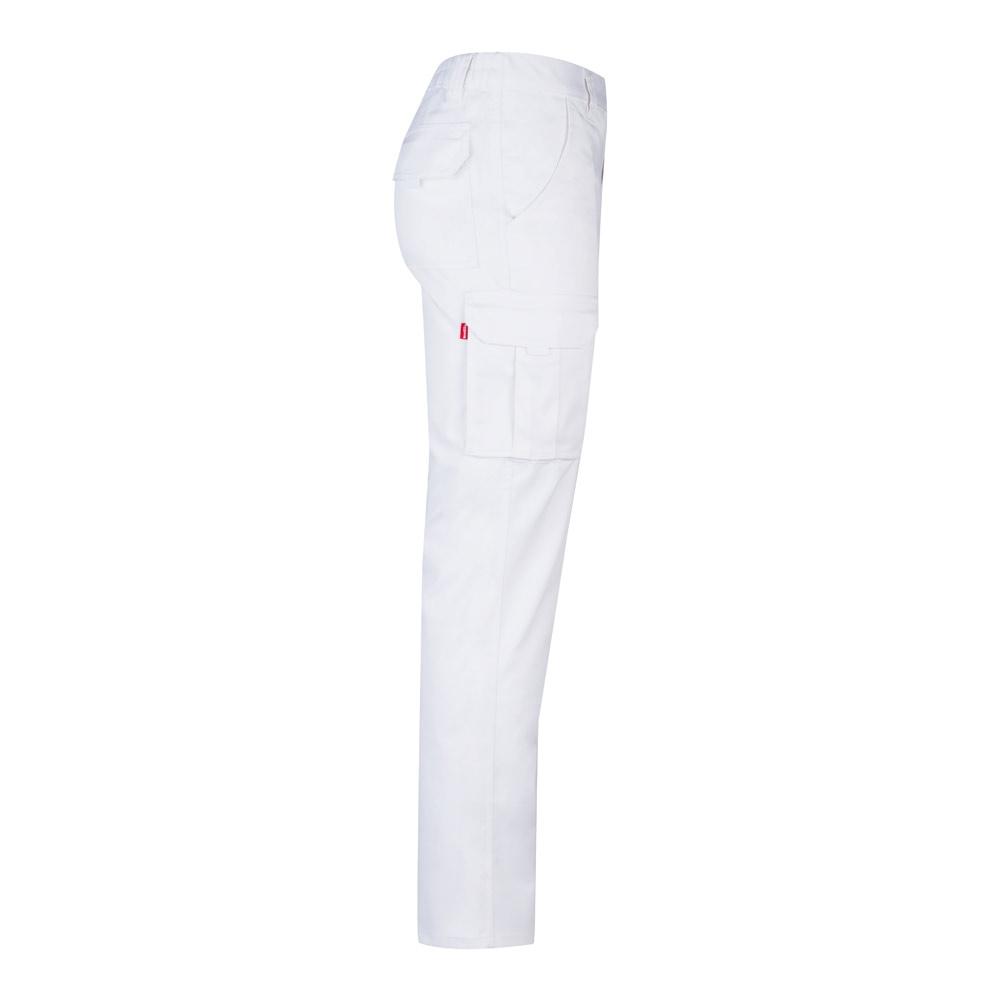 VL LUGH. Pantaloni stretch cu buzunare multiple (240 g/m²), din bumbac (46%), EME (38%) și poliester (16%) Alb 62