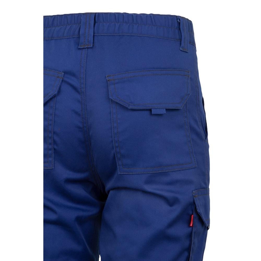 VL LUGH. Pantaloni stretch cu buzunare multiple (240 g/m²), din bumbac (46%), EME (38%) și poliester (16%) Albastru Royal 36