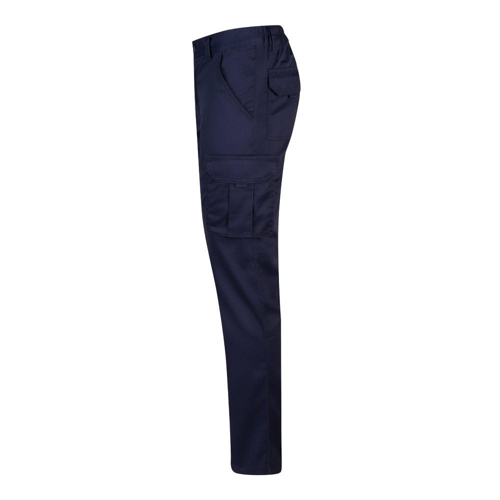 VL LUGH. Pantaloni stretch cu buzunare multiple (240 g/m²), din bumbac (46%), EME (38%) și poliester (16%) Albastru marin 46