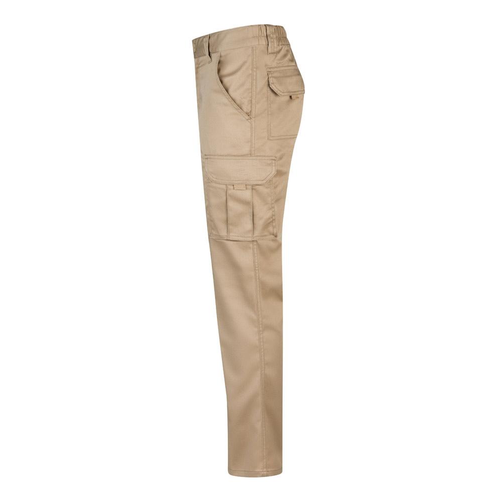 VL LUGH. Pantaloni stretch cu buzunare multiple (240 g/m²), din bumbac (46%), EME (38%) și poliester (16%) Natural deschis 50
