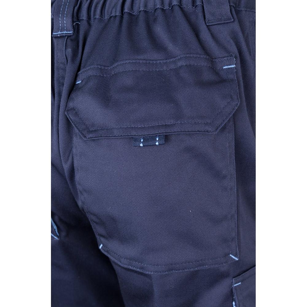 VL HYPNOS. Pantaloni de twill cu buzunare multiple în două tonuri (200g/m²), din bumbac (35%) și poliester (65%) Albastru Albastru deschis 44