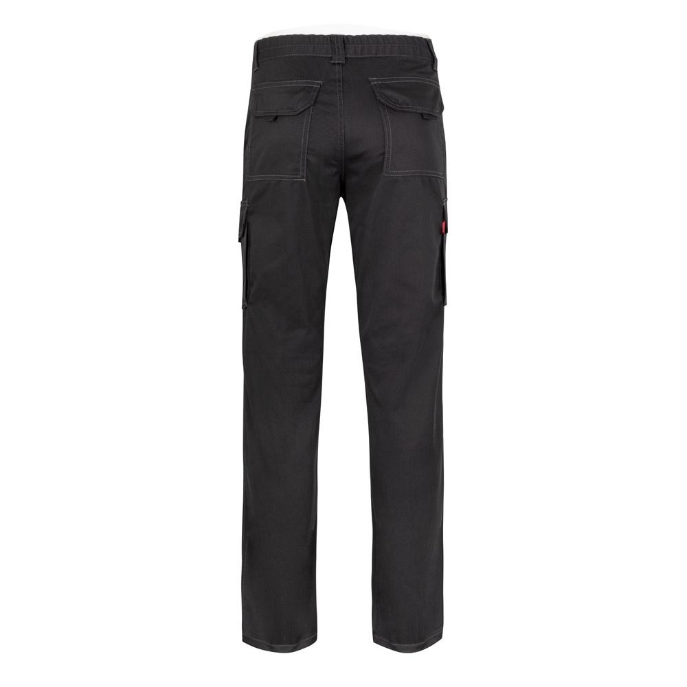 VL PAN. Pantaloni stretch cu buzunare multiple (290 g/m²), din bumbac (46%), EME (38%) și poliester (16%) Negru