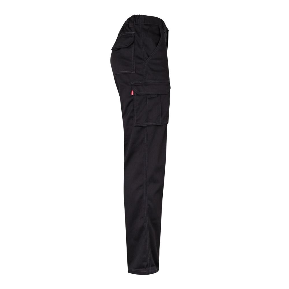 VL PAN. Pantaloni stretch cu buzunare multiple (290 g/m²), din bumbac (46%), EME (38%) și poliester (16%) Negru 50