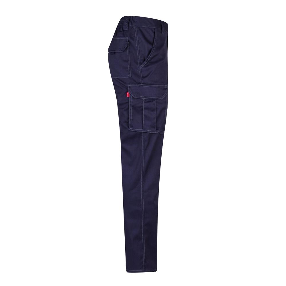 VL PAN. Pantaloni stretch cu buzunare multiple (290 g/m²), din bumbac (46%), EME (38%) și poliester (16%) Albastru 46