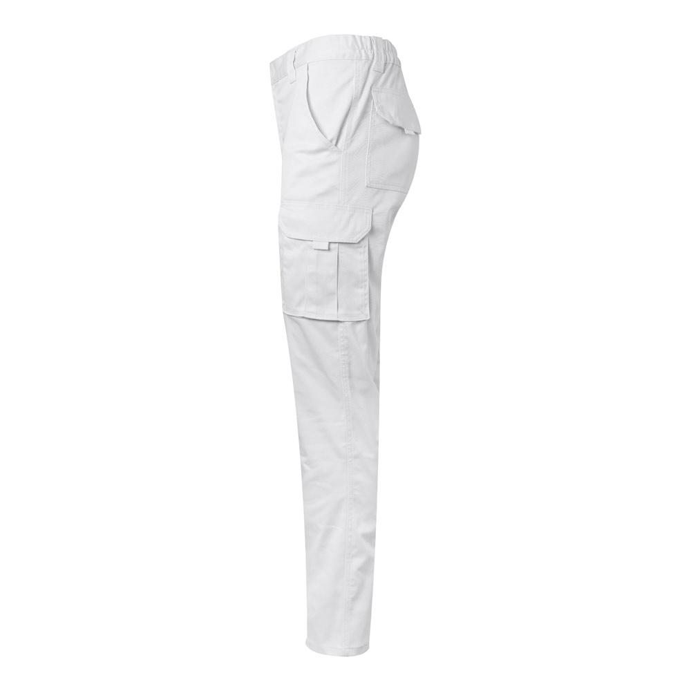 VL PAN. Pantaloni stretch cu buzunare multiple (290 g/m²), din bumbac (46%), EME (38%) și poliester (16%) Alb 46