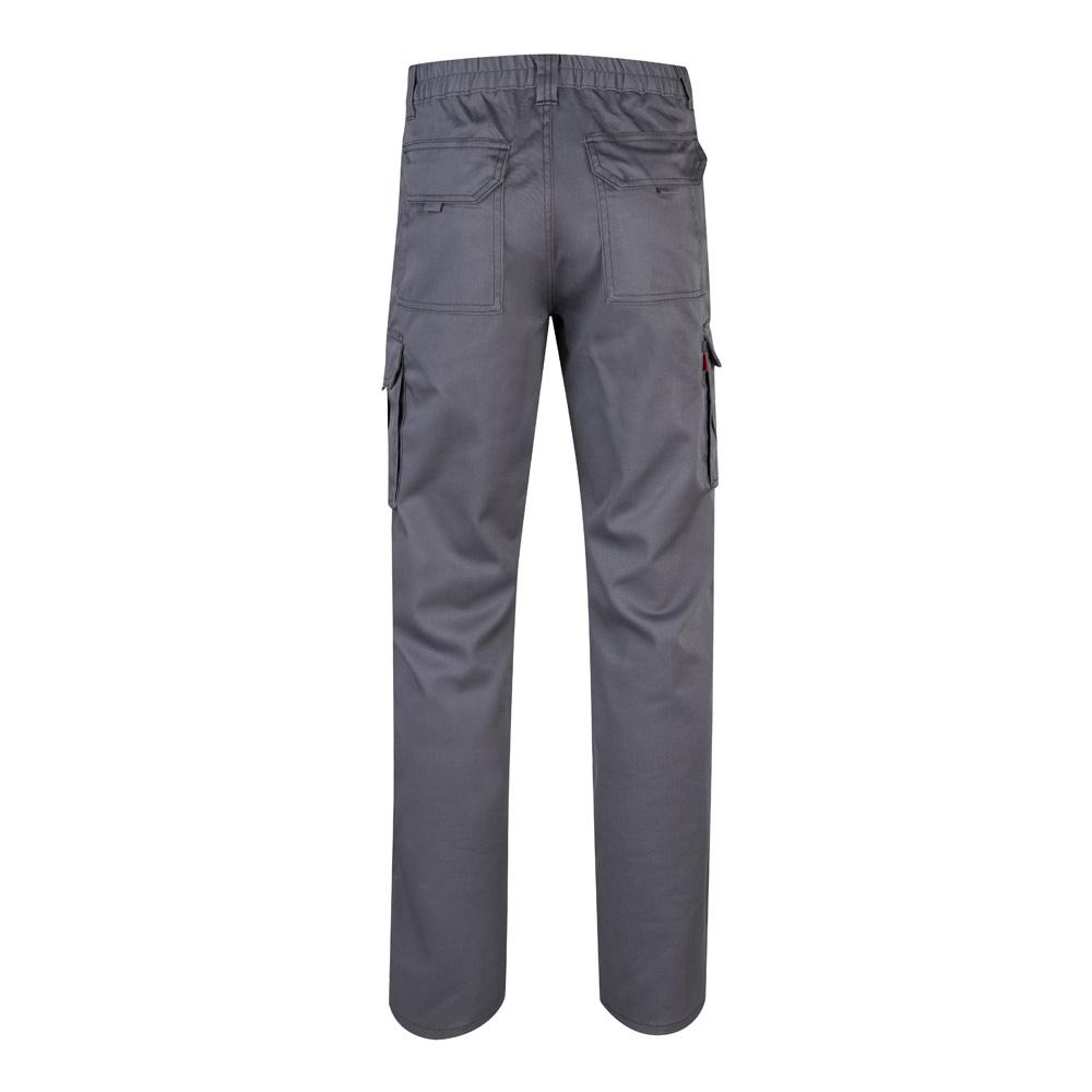 VL PAN. Pantaloni stretch cu buzunare multiple (290 g/m²), din bumbac (46%), EME (38%) și poliester (16%) Gri 54