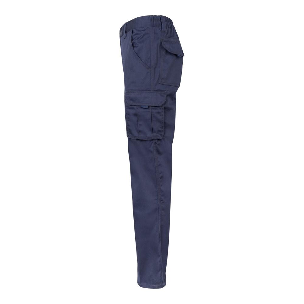 VL PAN. Pantaloni stretch cu buzunare multiple (290 g/m²), din bumbac (46%), EME (38%) și poliester (16%) Albastru marin 46
