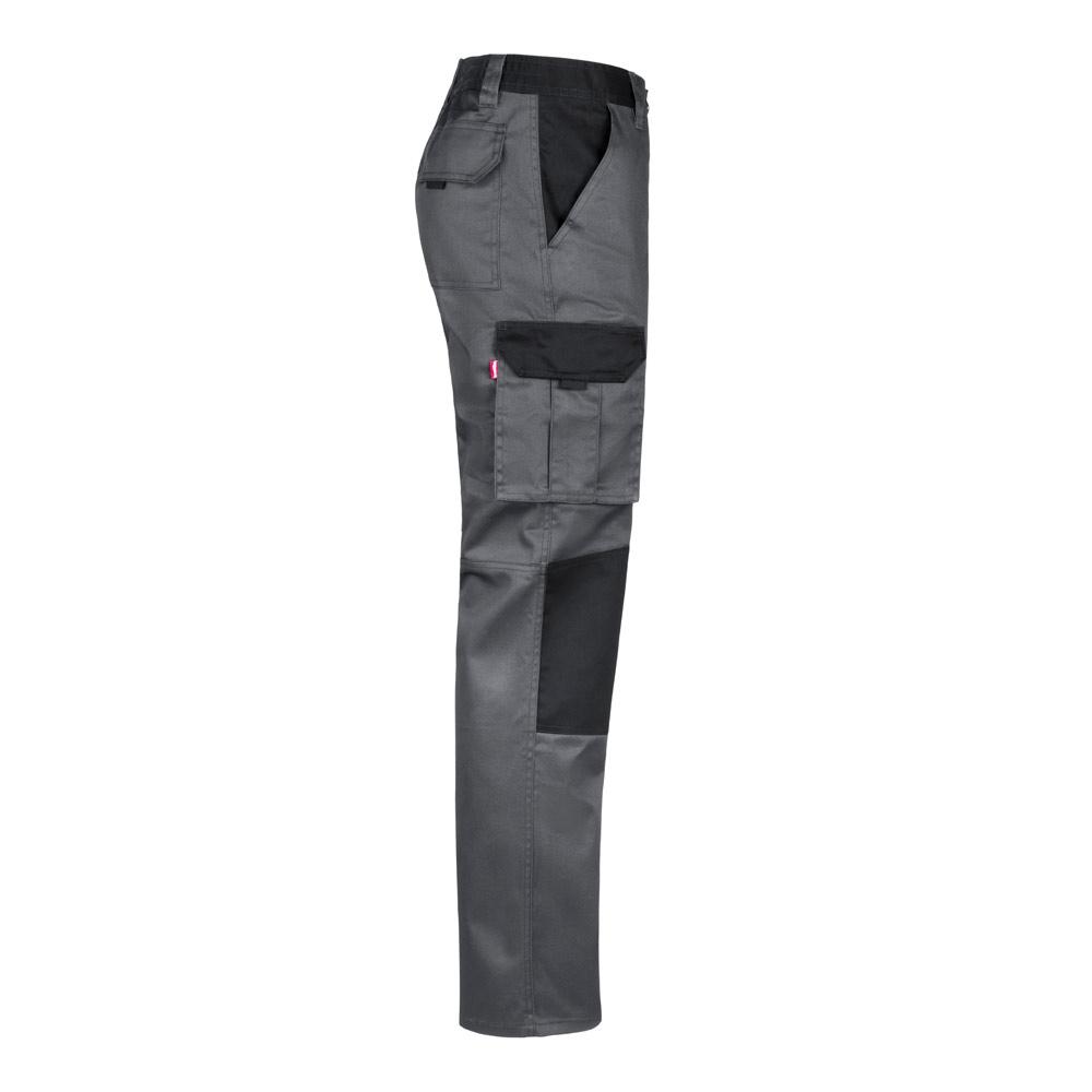 VL NJORD. Pantaloni din twill cu buzunare multiple în două tonuri (240 g/m²), din bumbac (35%) și poliester (65%) Gri