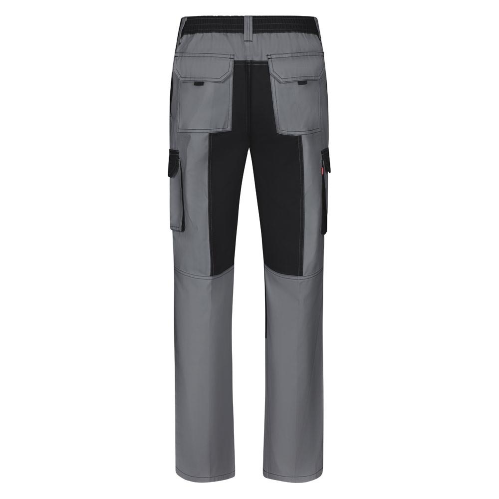 VL NJORD. Pantaloni din twill cu buzunare multiple în două tonuri (240 g/m²), din bumbac (35%) și poliester (65%) Gri 42