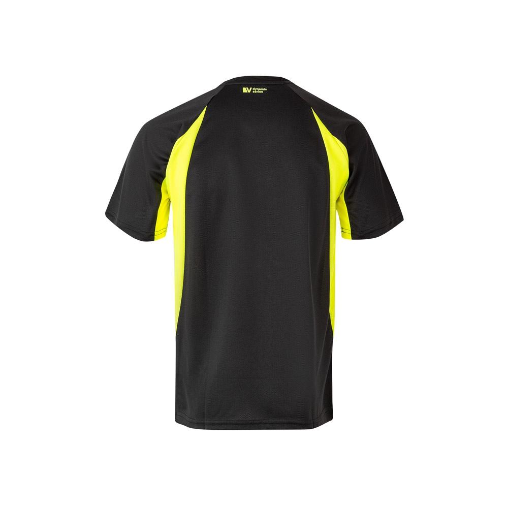 VL SLAYER. Tricou tehnic bicolor bird-eye (160g/m²), din poliester (100%) Negru Galben