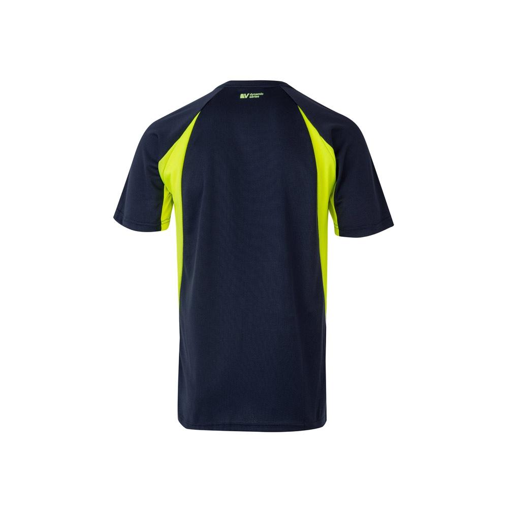 VL SLAYER. Tricou tehnic bicolor bird-eye (160g/m²), din poliester (100%) Albastru Galben XXL