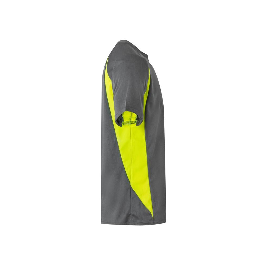 VL SLAYER. Tricou tehnic bicolor bird-eye (160g/m²), din poliester (100%) Gri Galben M