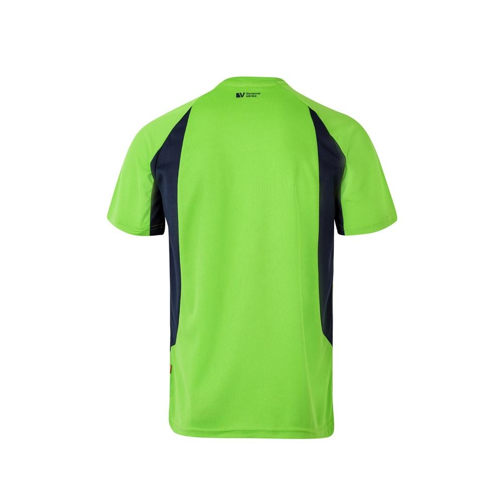 VL SLAYER. Tricou tehnic bicolor bird-eye (160g/m²), din poliester (100%) Verde Albastru XXL