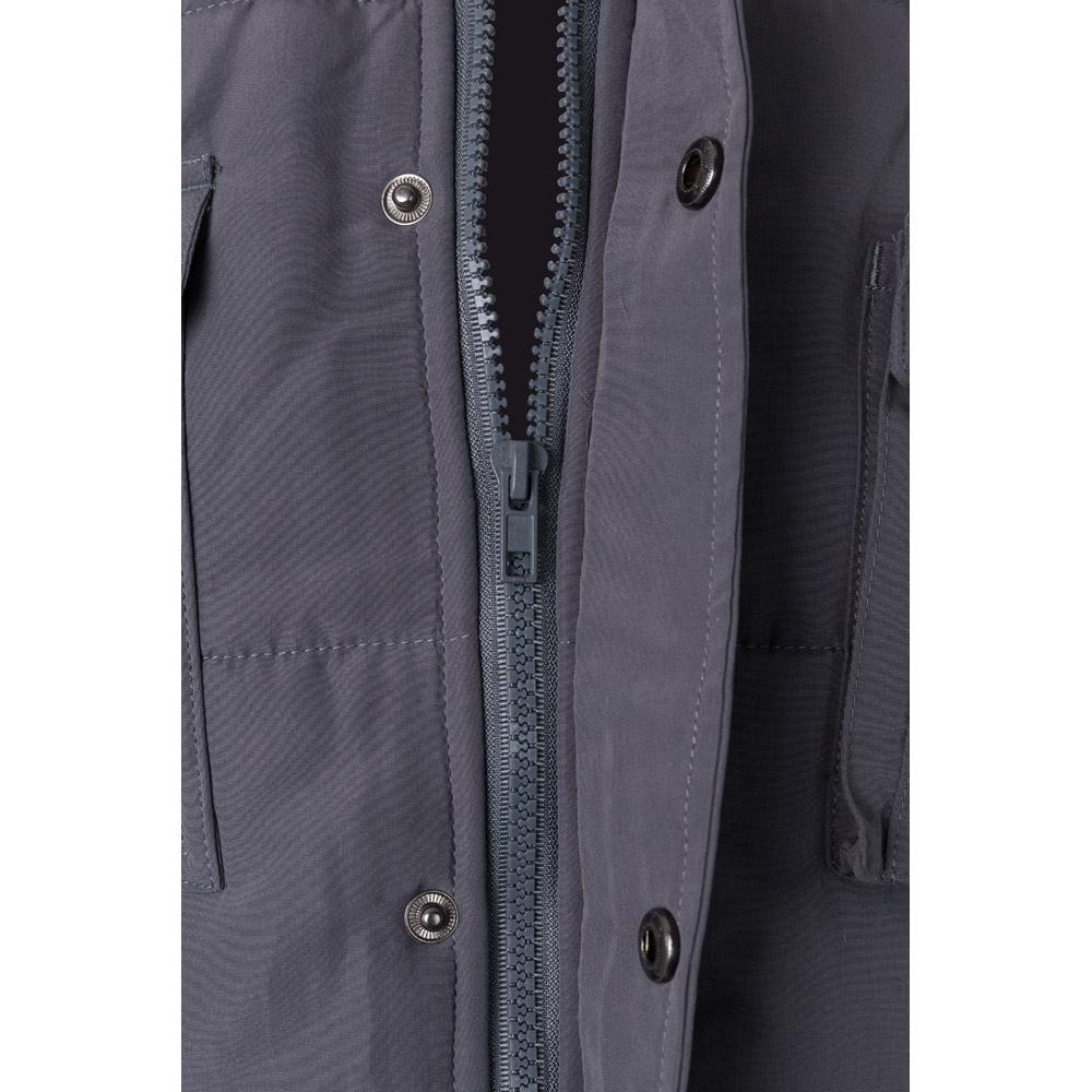 VL MEFITIS. Vestă căptușită cu mai multe buzunare (220g/m²), din poliester (100%) Gri M