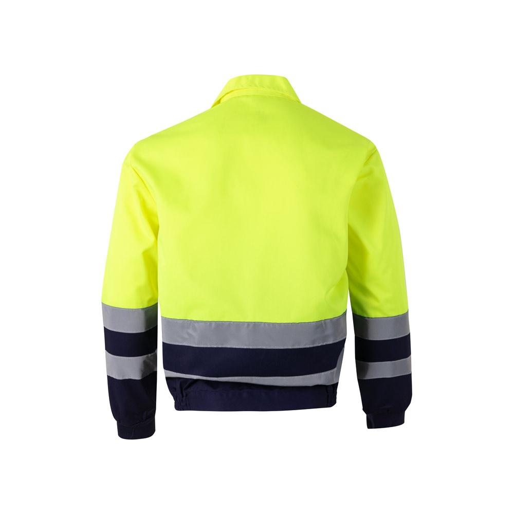 VL NEPTUNE. Jachetă twill bicolor (210g/m²) din poliester (80%) și bumbac (20%) Albastru Galben