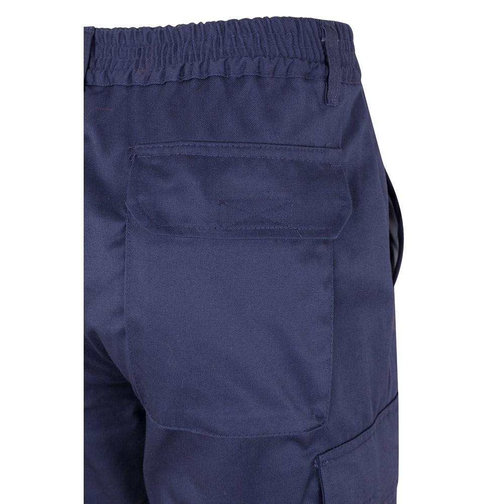 VL ATHENA. Pantaloni din twill în două tonuri (210g/m²), căptușiți, cu mai multe buzunare, din bumbac (20%) și poliester (80%) Albastru Portocaliu XL