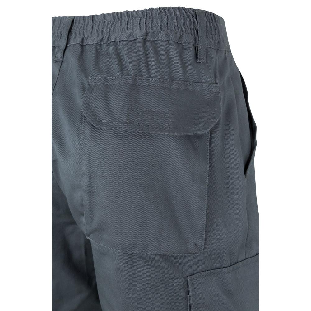VL POSEIDON. Pantaloni din twill bicolor cu buzunare multiple (210 g/m²), din bumbac (20%) și poliester (80%) Gri Galben 3XL