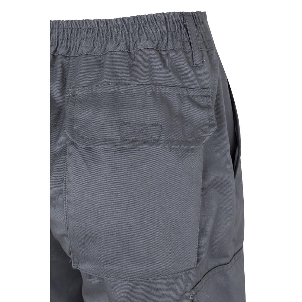 VL POSEIDON. Pantaloni din twill bicolor cu buzunare multiple (210 g/m²), din bumbac (20%) și poliester (80%) Gri Portocaliu S
