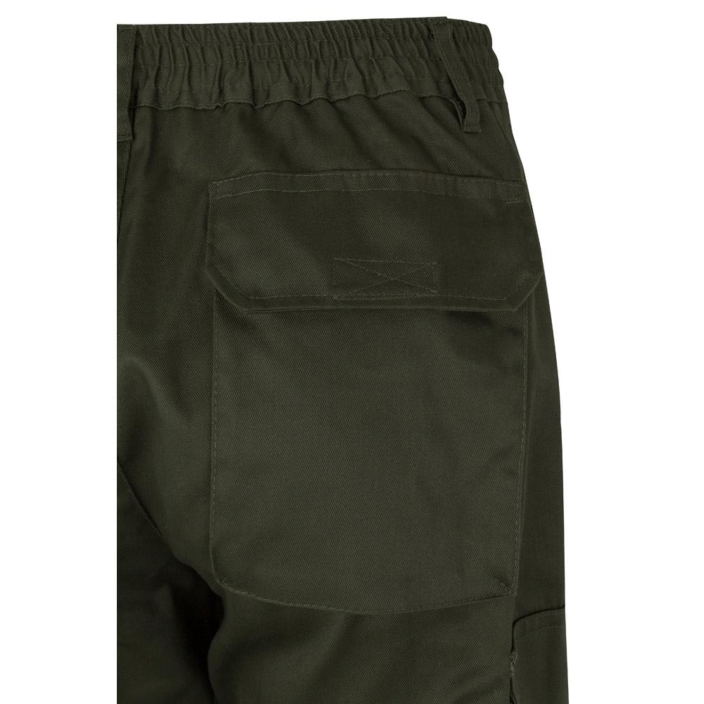 VL POSEIDON LARGE. Pantaloni din twill cu buzunare multiple în două tonuri (210g/m²), din bumbac (20%) și poliester (80%) Verde armată Galben 4XL