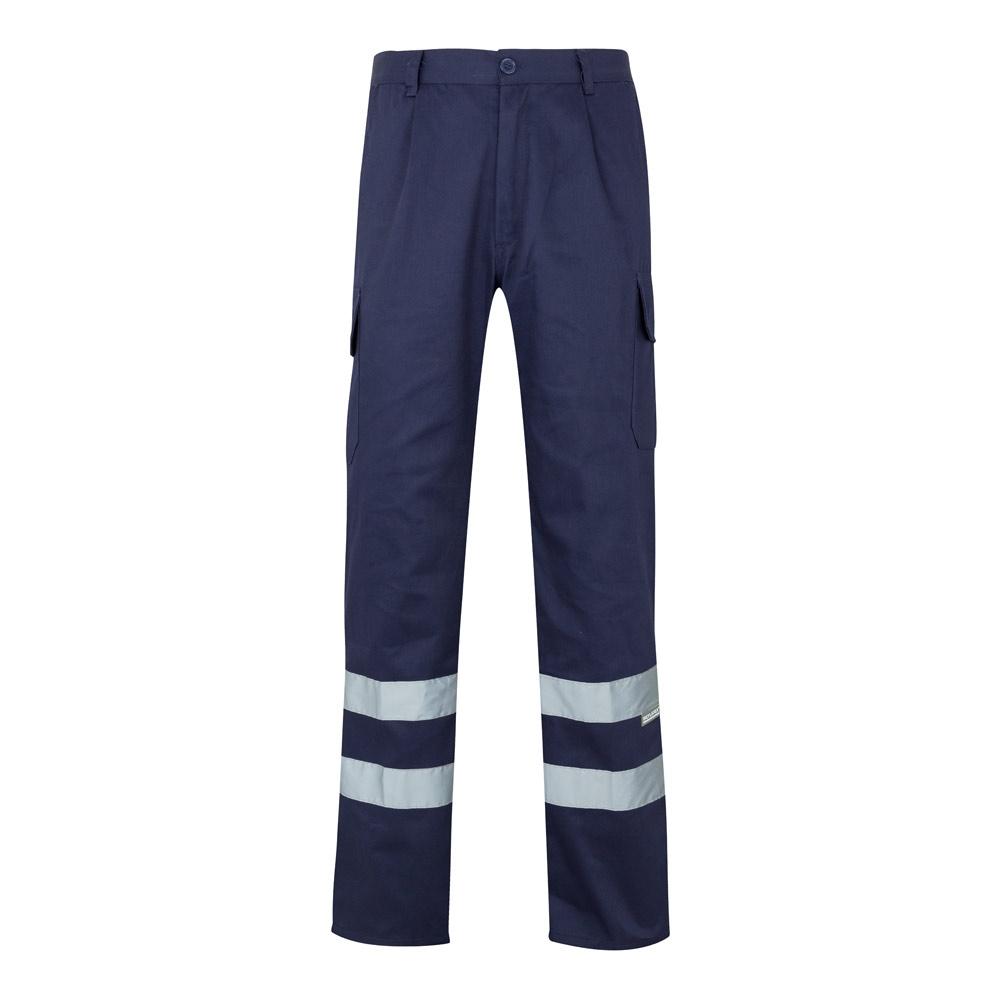 VL ASCLEPIUS. Pantaloni din twill cu buzunare multiple (200 g/m²), din bumbac (35%) și poliester (65%) Albastru M