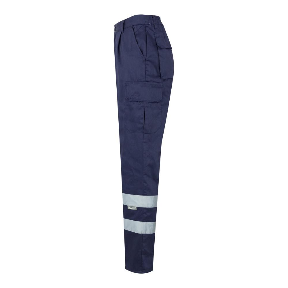 VL ASCLEPIUS. Pantaloni din twill cu buzunare multiple (200 g/m²), din bumbac (35%) și poliester (65%) Albastru M