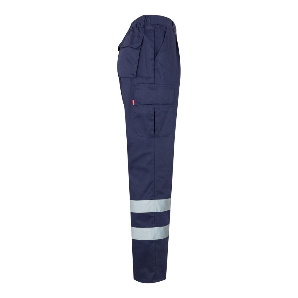 VL ASCLEPIUS. Pantaloni din twill cu buzunare multiple (200 g/m²), din bumbac (35%) și poliester (65%) Albastru M