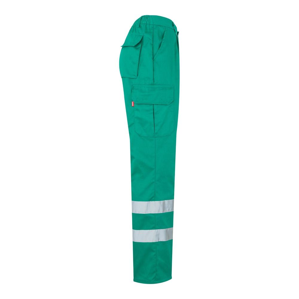 VL ASCLEPIUS. Pantaloni din twill cu buzunare multiple (200 g/m²), din bumbac (35%) și poliester (65%) Verde M