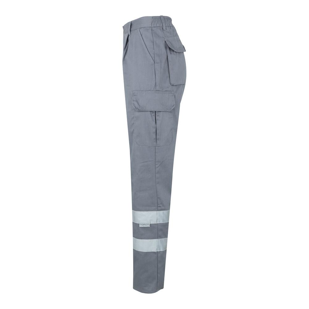 VL ASCLEPIUS. Pantaloni din twill cu buzunare multiple (200 g/m²), din bumbac (35%) și poliester (65%) Gri XL