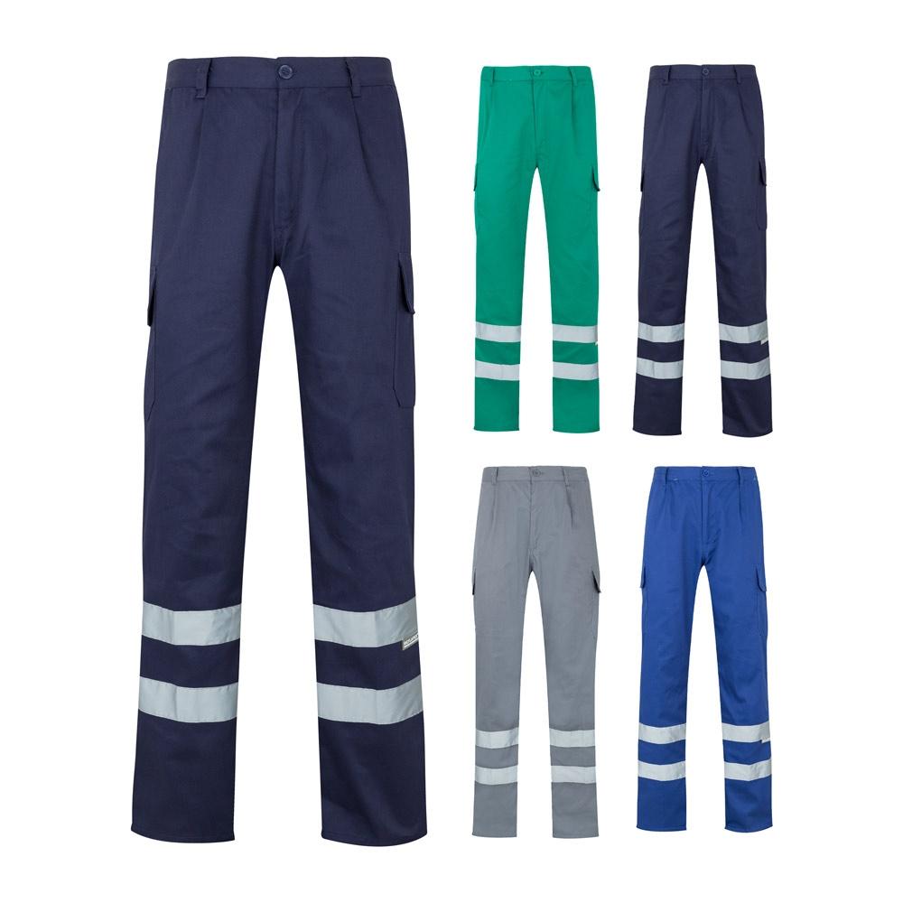 VL ASCLEPIUS. Pantaloni din twill cu buzunare multiple (200 g/m²), din bumbac (35%) și poliester (65%) Albastru M