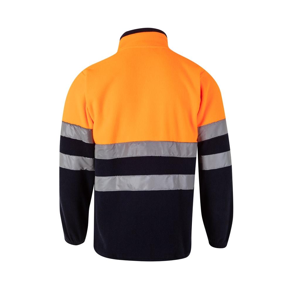 VL EROS. Jachetă fleece în două tonuri (280g/m²), din poliester (100%) Albastru Portocaliu 3XL