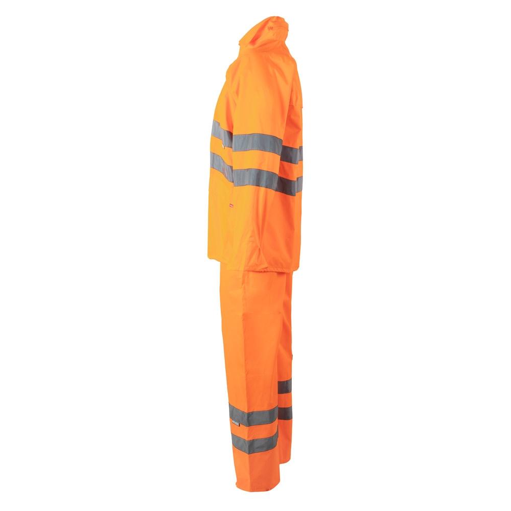 VL VENUS. Costum de ploaie (130 g/m²), din poliester (100%) cu strat PU Portocaliu hexacrom XL
