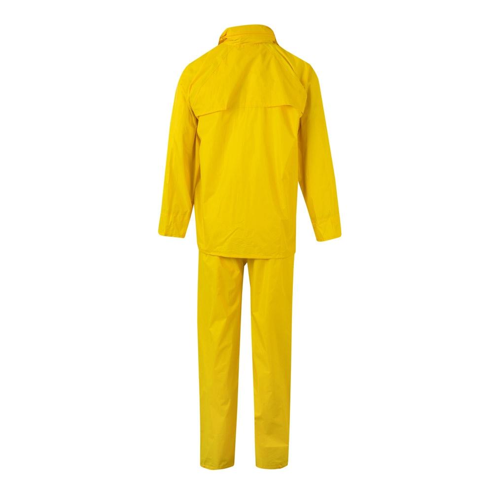 VL SEDNA. Costum de ploaie (225g/m²), din două piese, din poliester (100%) cu înveliș din PVC Galben M