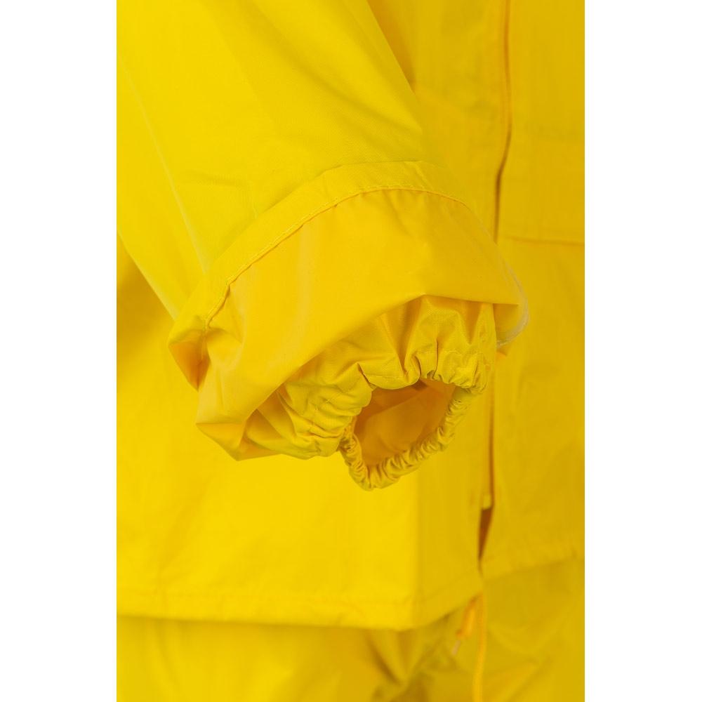 VL SEDNA. Costum de ploaie (225g/m²), din două piese, din poliester (100%) cu înveliș din PVC Galben M