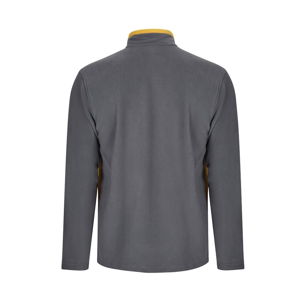 VL GERAS. Jachetă fleece bicoloră (220g/m²) din poliester (100%) Gri Galben XXL