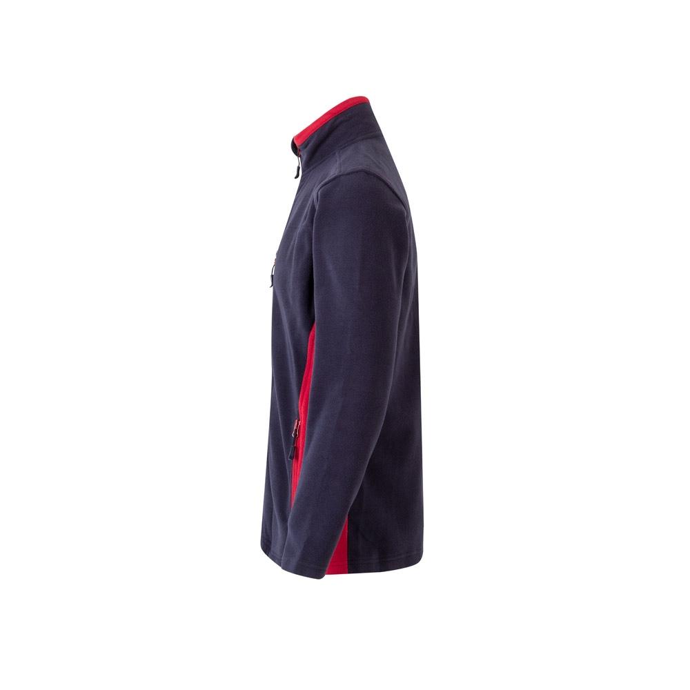 VL GERAS. Jachetă fleece bicoloră (220g/m²) din poliester (100%) Albastru Roșu XXL