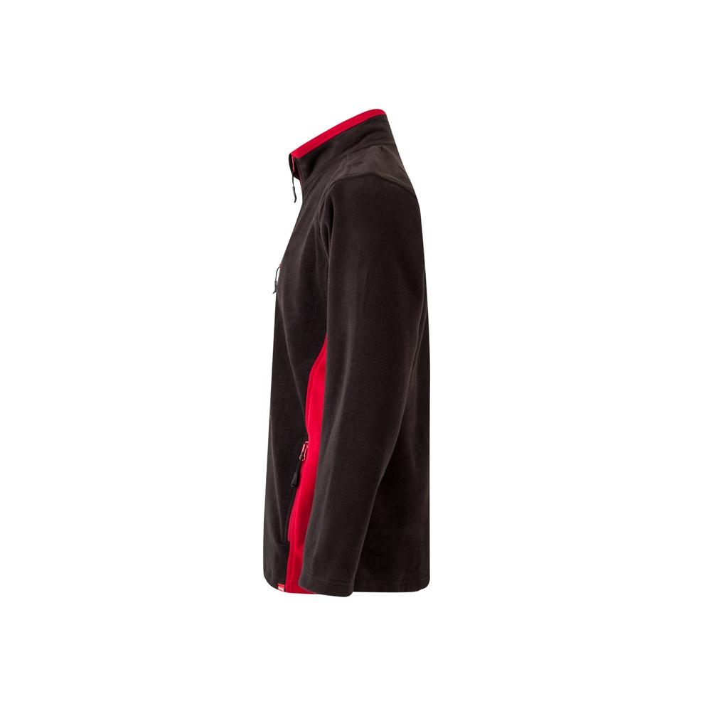 VL GERAS. Jachetă fleece bicoloră (220g/m²) din poliester (100%) Negru Roșu M