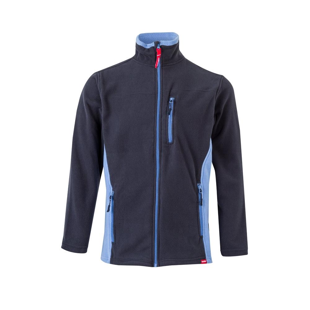 VL GERAS. Jachetă fleece bicoloră (220g/m²) din poliester (100%) Albastru Albastru deschis