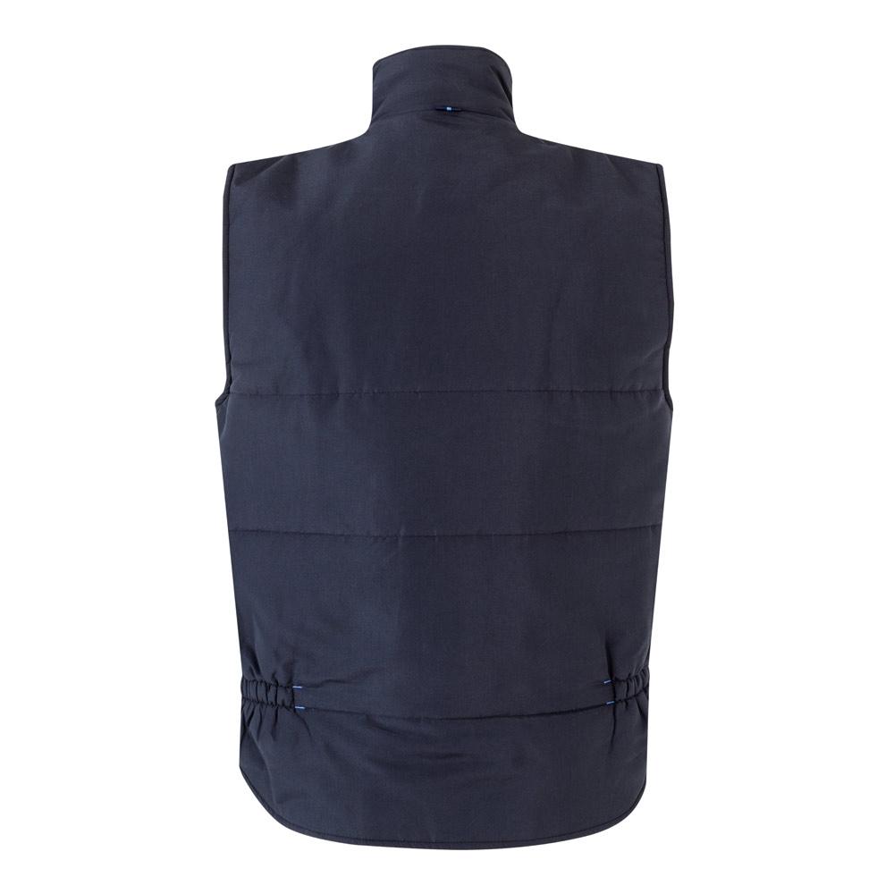 VL NERGAL. Vestă căptușită, bicoloră, cu mai multe buzunare (120g/m²), din poliester (100%) Albastru Albastru deschis XXL