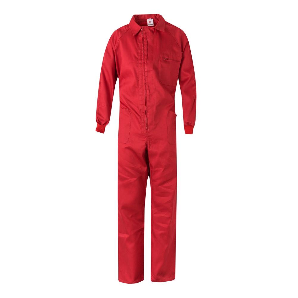 VL YAMA. Salopetă din twill (200 g/m²), din bumbac (35%) și poliester (65%) Roșu