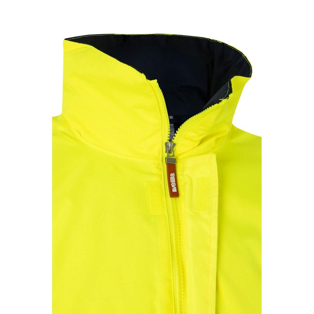 VL THEMIS. Parka bicoloră (190g/m²), din poliester (100%), cu strat PU Albastru Galben XL