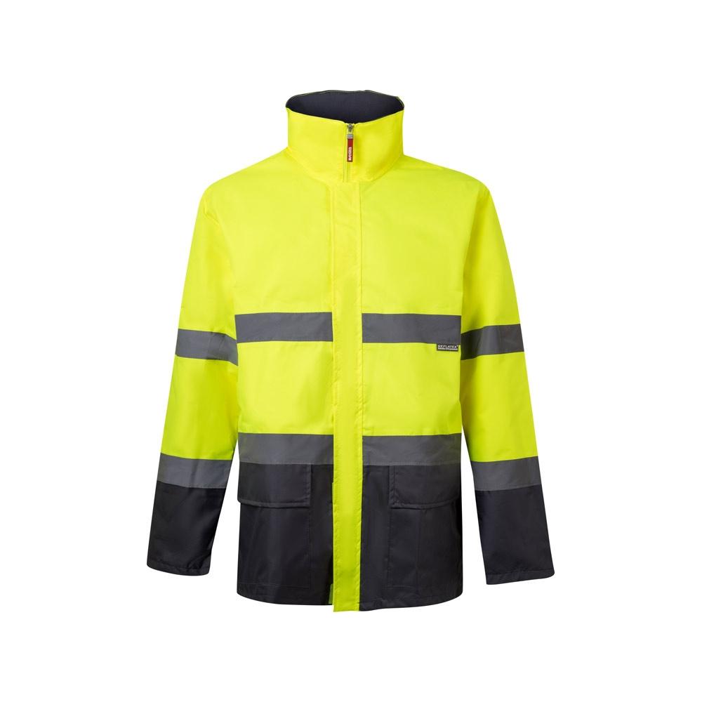 VL THEMIS. Parka bicoloră (190g/m²), din poliester (100%), cu strat PU Gri Galben