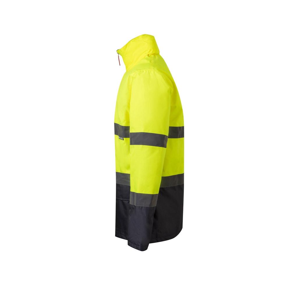 VL THEMIS. Parka bicoloră (190g/m²), din poliester (100%), cu strat PU Gri Galben L