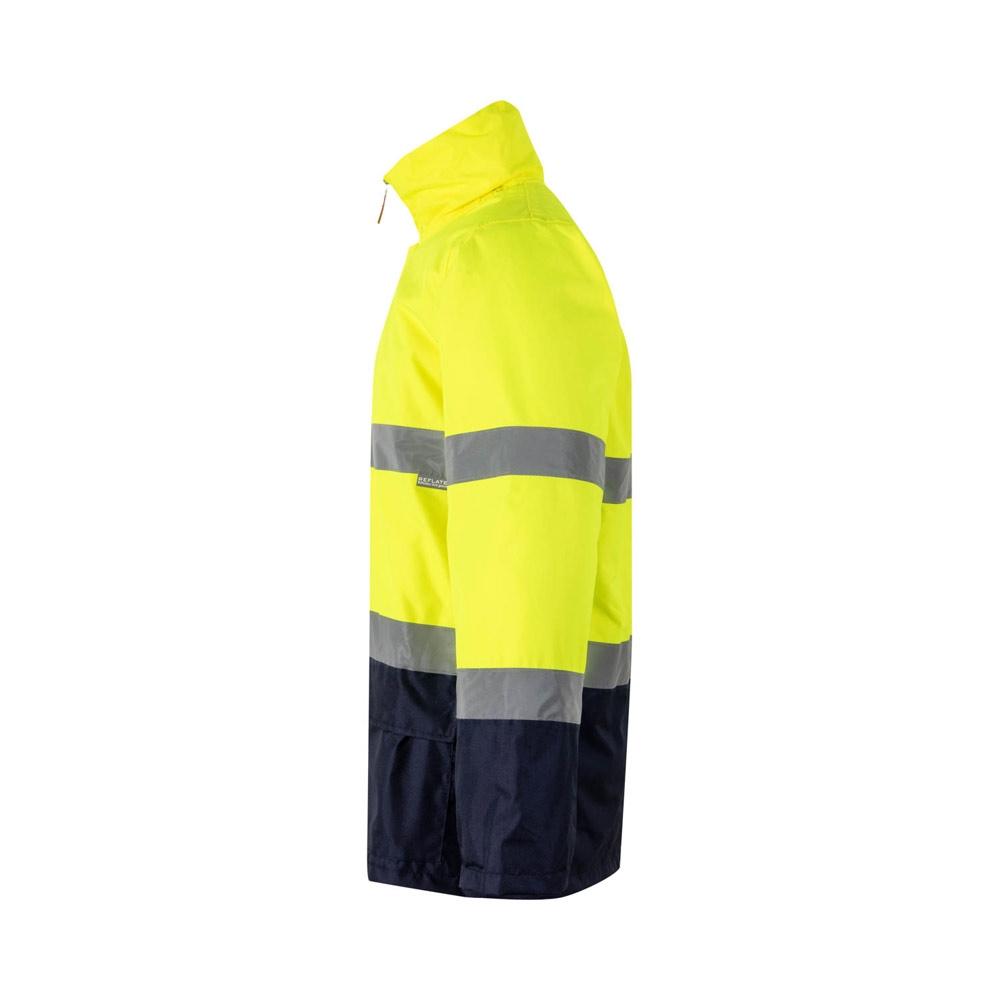 VL THEMIS LARGE. Parka bicoloră (190g/m²), din poliester (100%), cu strat PU Albastru Galben 5XL