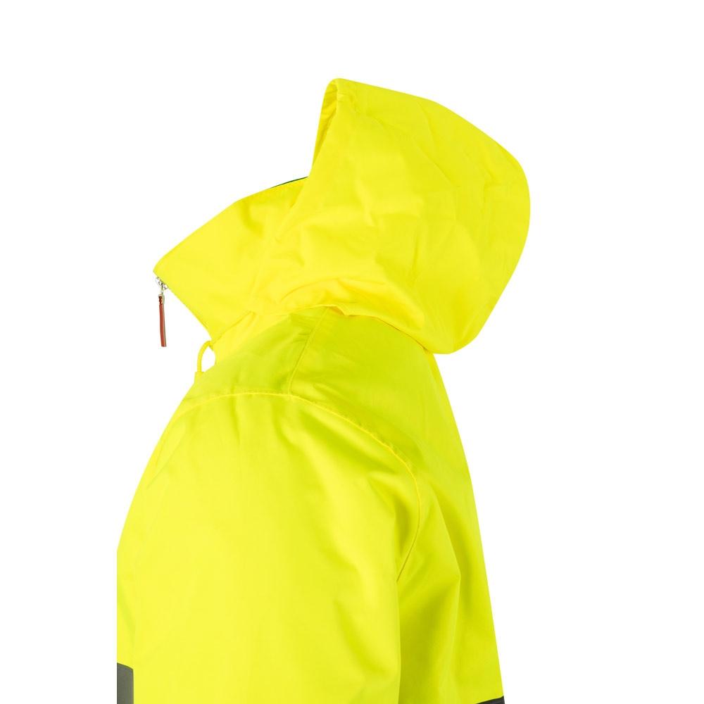 VL THEMIS LARGE. Parka bicoloră (190g/m²), din poliester (100%), cu strat PU Verde Galben 5XL