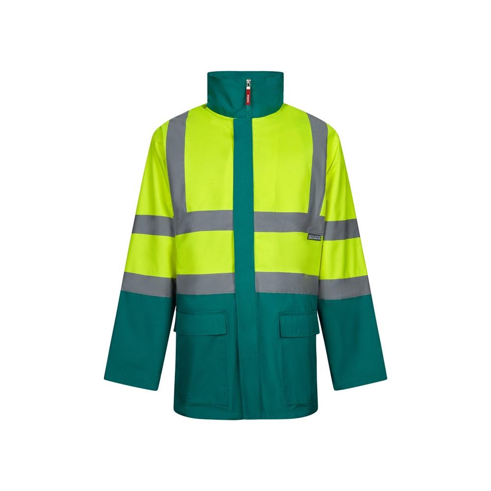 VL JUNO. Parka 4 în 1 în două tonuri (180g/m²), din poliester (100%), cu strat PU Verde Galben