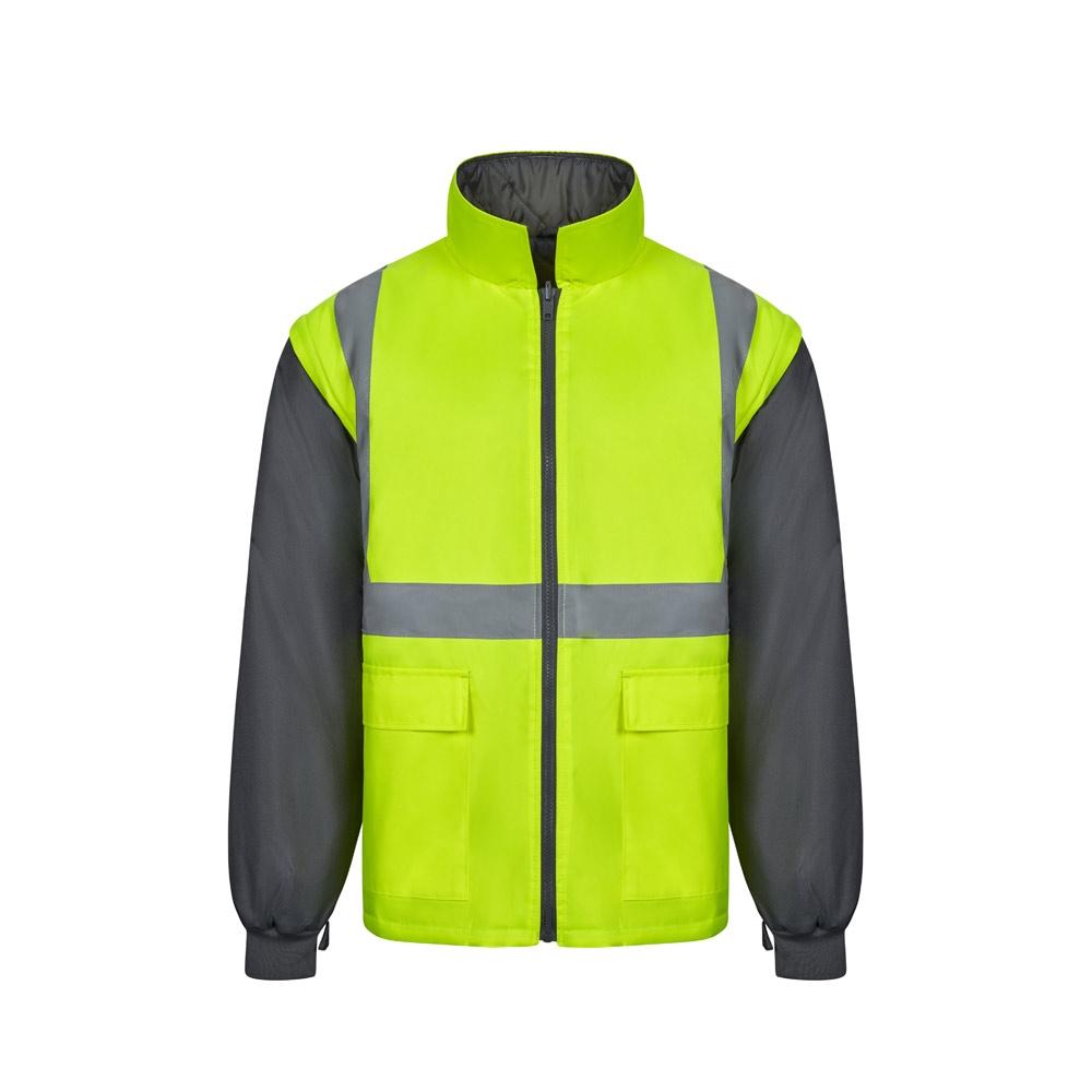 VL JUNO LARGE. Parka 4 în 1 în două tonuri (180 g/m²), din poliester (100%) cu strat PU Gri Galben 5XL